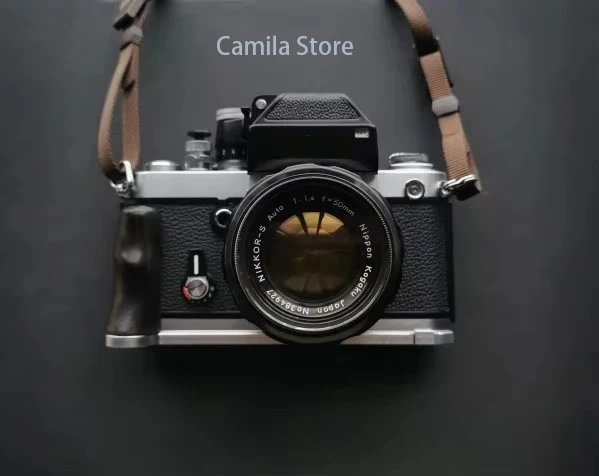 ultra-light-ebony-wooden-l-type-bracket-tripod-ball-head-plate-base-grip-handle-for-nikon-f2-film-camera-accessories