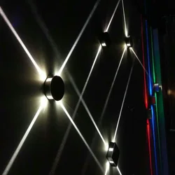 LED cross light effect wall lamp aisle balcony decorative wall lights indoor bedside background lights living room bar KTV model