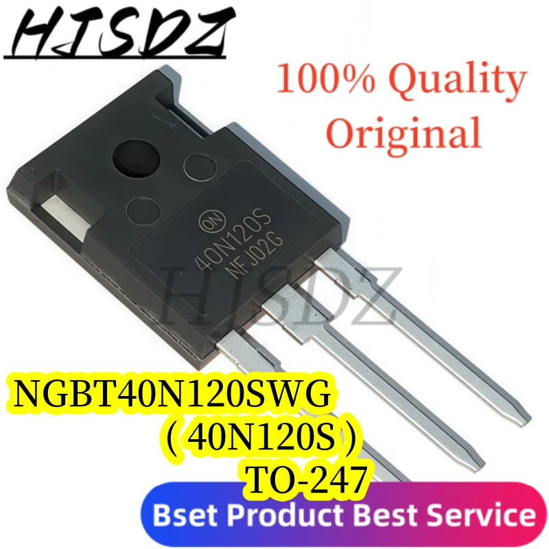 

30PCS/LOT IGBT NGTB40N120SWG / NGTB40N120 / 40N120S TO-247 (40A 1200V) - Tubos de Potencia para Máquinas de Soldadura