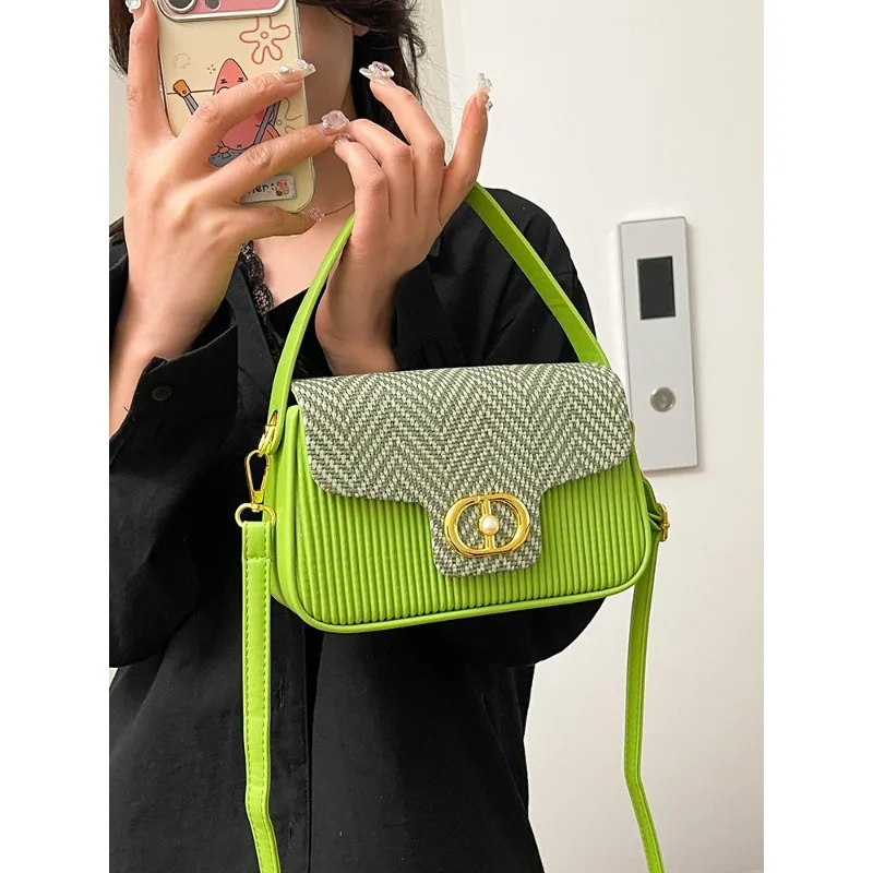 Высококачественная женская сумка-мессенджер из кожи с рисунком лаванды и повседневным парижским повседневным элегантным эффектом