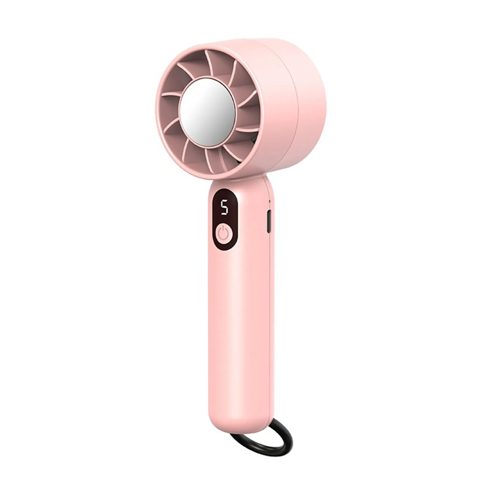 Mini ventilateur turbo rotatif portable, câble USB, bleu, moteur brossé, refroidissement, batterie de grande capacité, rose, petit ventilateur à air