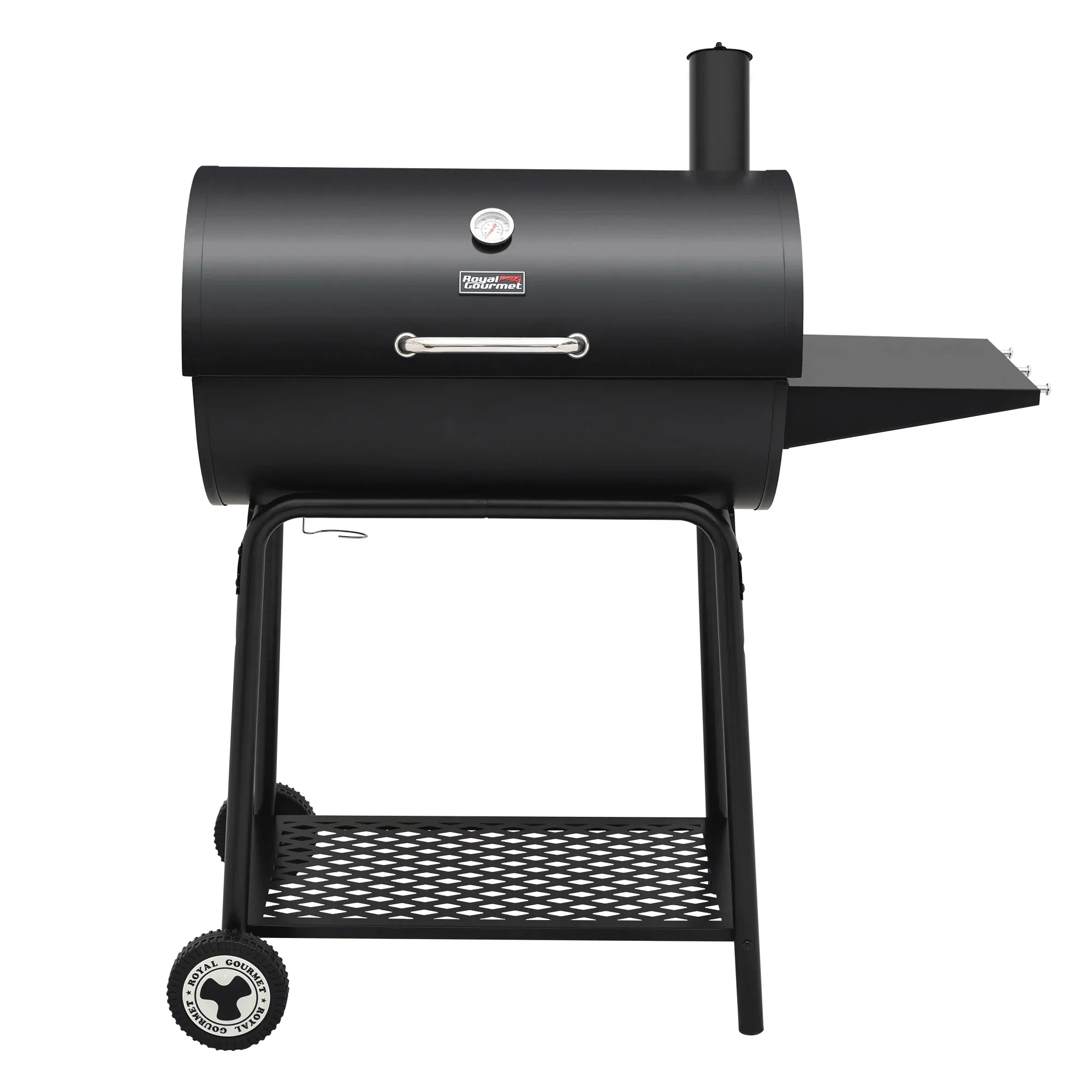 

Square inches Barrel Charcoal Grill with Side Table