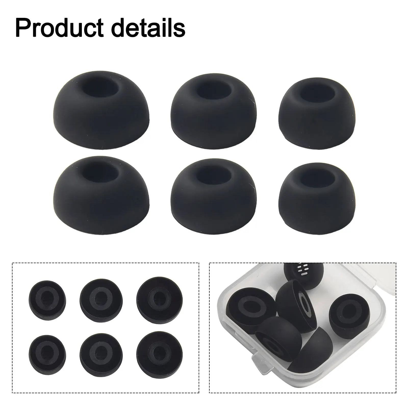 Replacement Eartips Earbuds Cap For Huawei Balck White Headphone Protective Cover Silicone Earplugs For Huawei Freebuds 5i