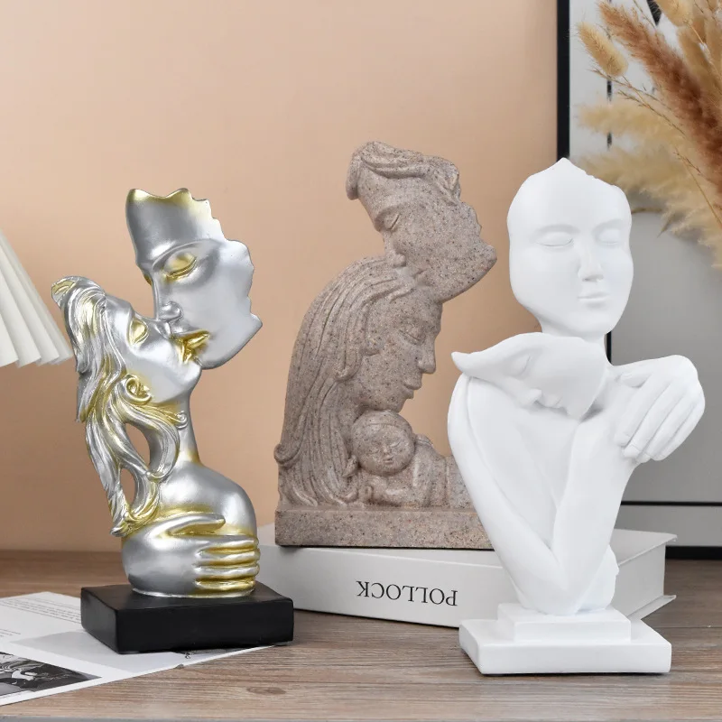 Home Decoration Accessories Feng Shui Gold Statuette Study Desk Ornaments Luxury Living Room Decoration Figurines Interior