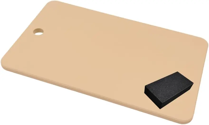 

Kitchen Star Tsukihoshi Rubber Cutting Board Japan,Dishwasher-Safe Size:13.54×8.38×0.39inches(344×213×10mm) Equip