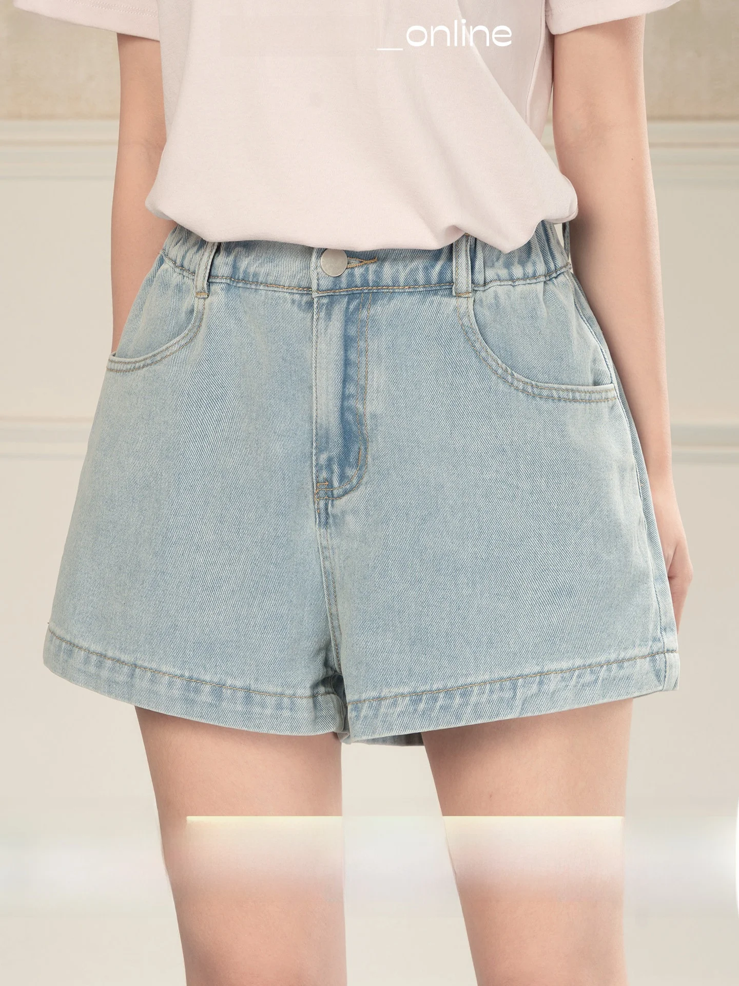 

Heynew Spicy Girl High Waist White Denim orts Women's Summer New Pure Desire Slimming American A-Line Hot Pants