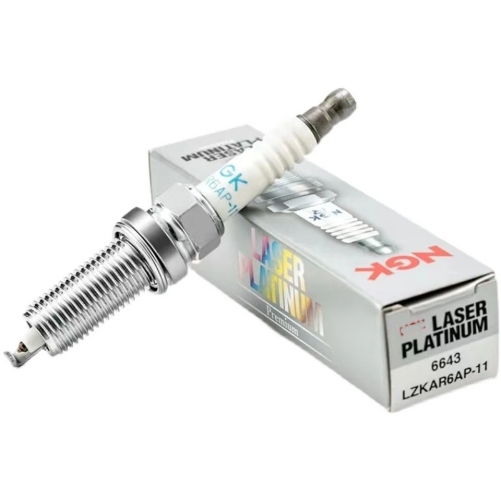 

4-6pcs Brand New Laser Dual Platinuim Spark Plugs LZKAR6AP-11 6643 for 22401-1HC1B 22401-ED815 22401-ED875