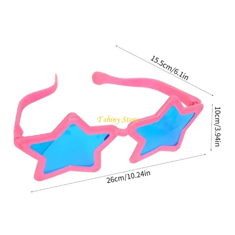 N58F Carnivals Party Star Gafas Gafas para adultos Halloween Christmas Camping Gafas