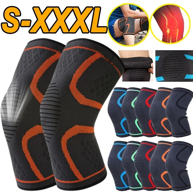 Knees Brace Knee Compression Sleeve for Knee Pain Running Weightlifting Knee Sleeves Support Breathable for Arthritis Sports Gym