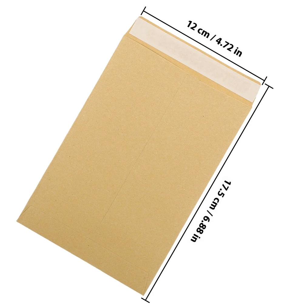 60Pcs Kraft Paper Self Adhesive Envelopes Small Multi-Use Money Organizer Cash Savings Organizer Budgeting Envelopes