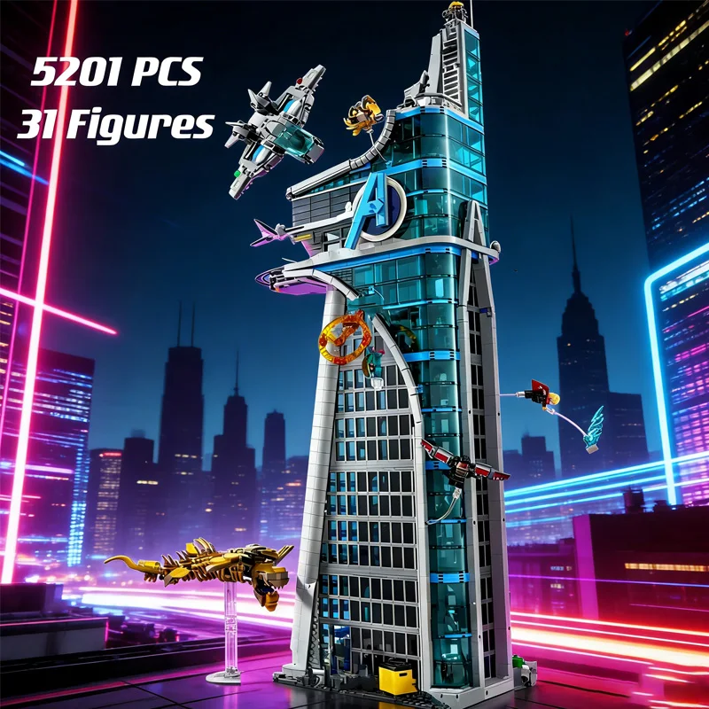 Nuovo 76269 Classic Tower Battle 5201PCS Modello Building Blocks Architettura Mattoni Street View Giocattoli per I Bambini Regalo Di Natale