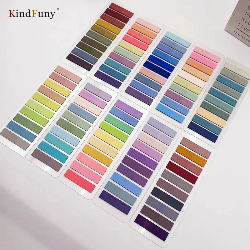 KindFuny 18 Packs 3600 Sheets Sticky Notes Posted It Self- Adhesive BookMarkers Annotation Reading Book Clear Tab Kawaii Cute