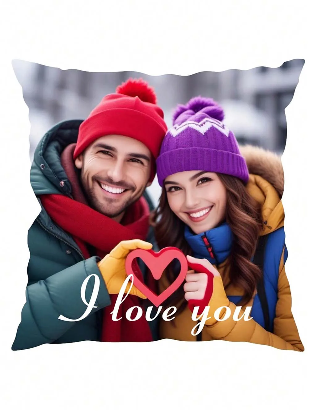 

1PC Custom Photo Cushion ,DIY Customized Throw Pillow Home Decorative, Square Wedding Pet Baby Mother's Day Gift Print