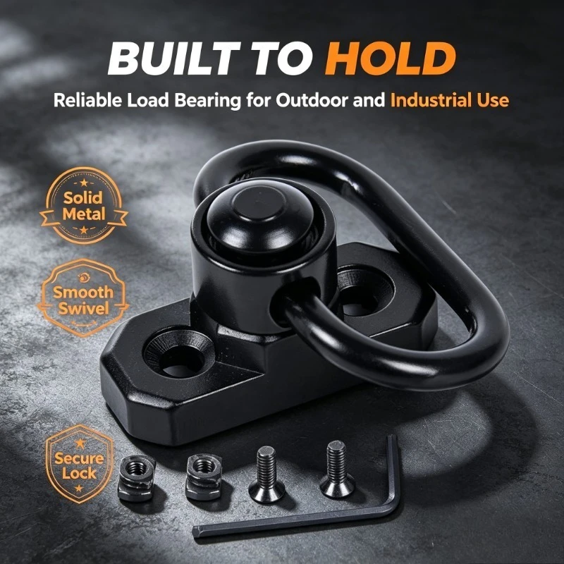 M‑LOK Sling Mount ModAdapterForWargameSlingSetup Metal Floating‑Cup Swivel‑Loop Sport Accessory