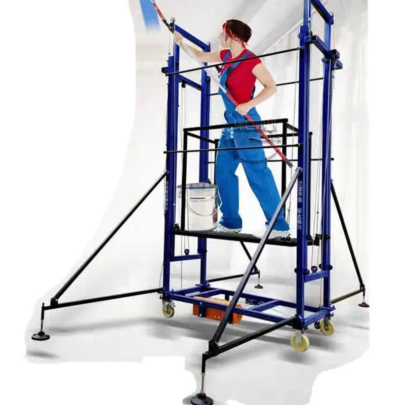 300KG 500KG Automatic Mobile Telescopic Frame Electric Lifting 2m 3m 6m 8m 10m Ladder For Construction Handling Transport