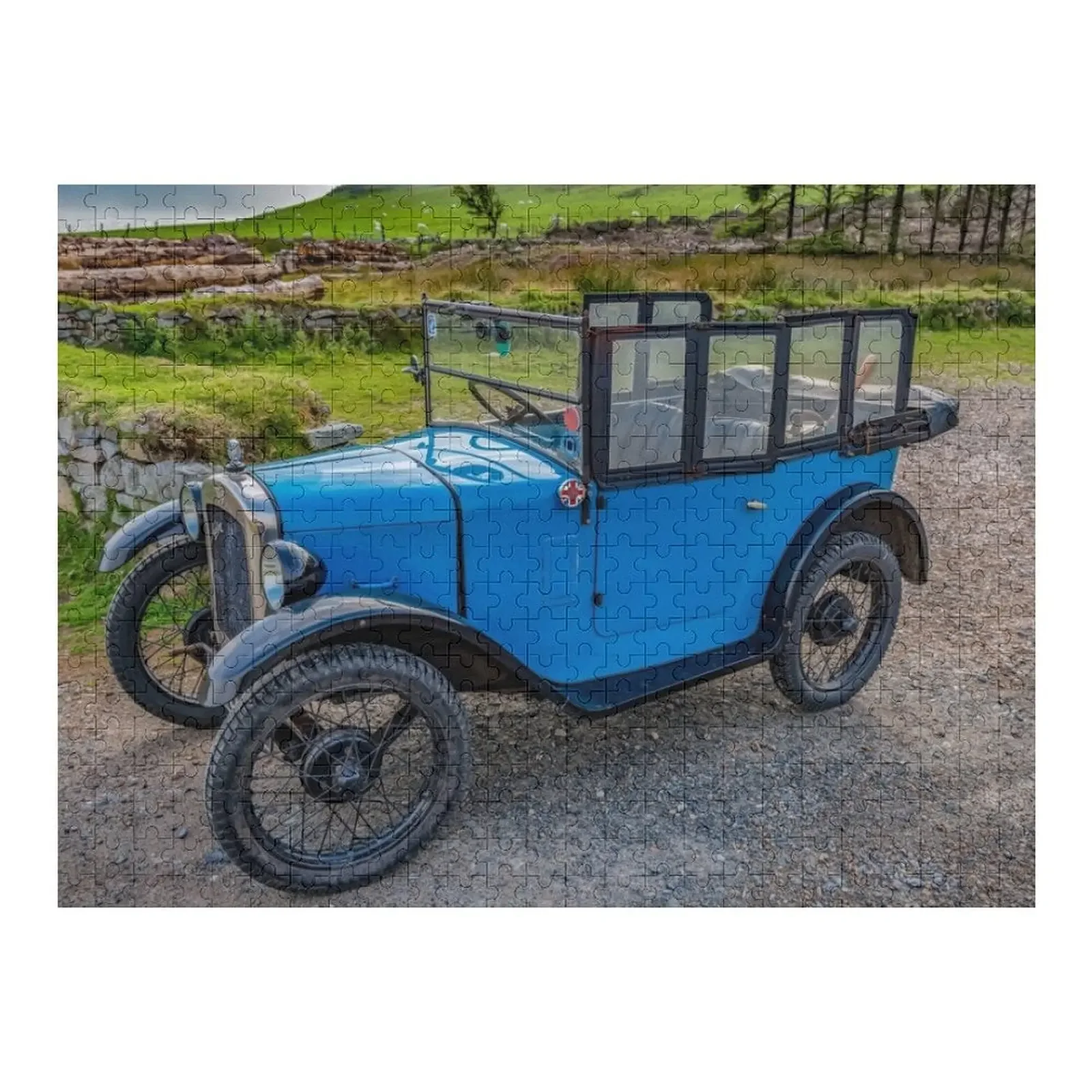 

Austin 7 Classic Car Jigsaw Puzzle Wooden Name Custom Personalized Personalized Name Puzzle