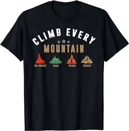 Climb Every Mountain Space Splash Everest T Shirt Sweat 25205