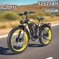 FINDER26 V3 E-Bike 3000W Motor 52V25AH Battery Hydraulic Braking Electric Bicycle 26-Inch Fat Tires All Terrain Electric Bike