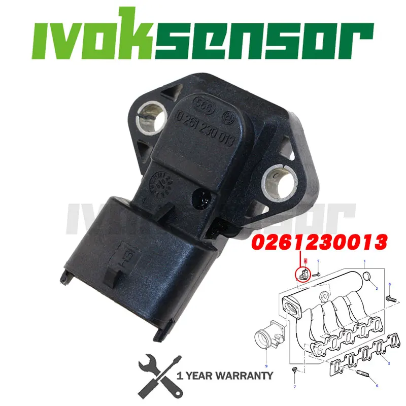 1Bar Intake Air Manifold Pressure MAP Sensor For HYUNDAI Accent X-3 Subaru Forester Impreza Legacy 39330-26300 0261230013