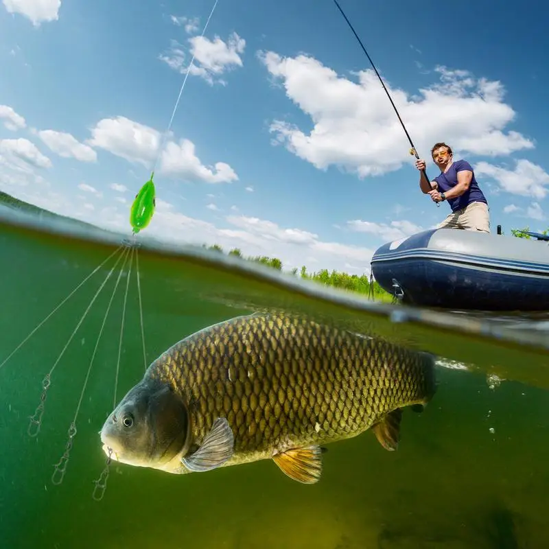 Umbrella Rig Angeln Salzwasser 5-Arme Angelgeräte Köder Angelgeräte Köder mit realistischer 3D-Fischaugen-Angelköder Köder-Rigs