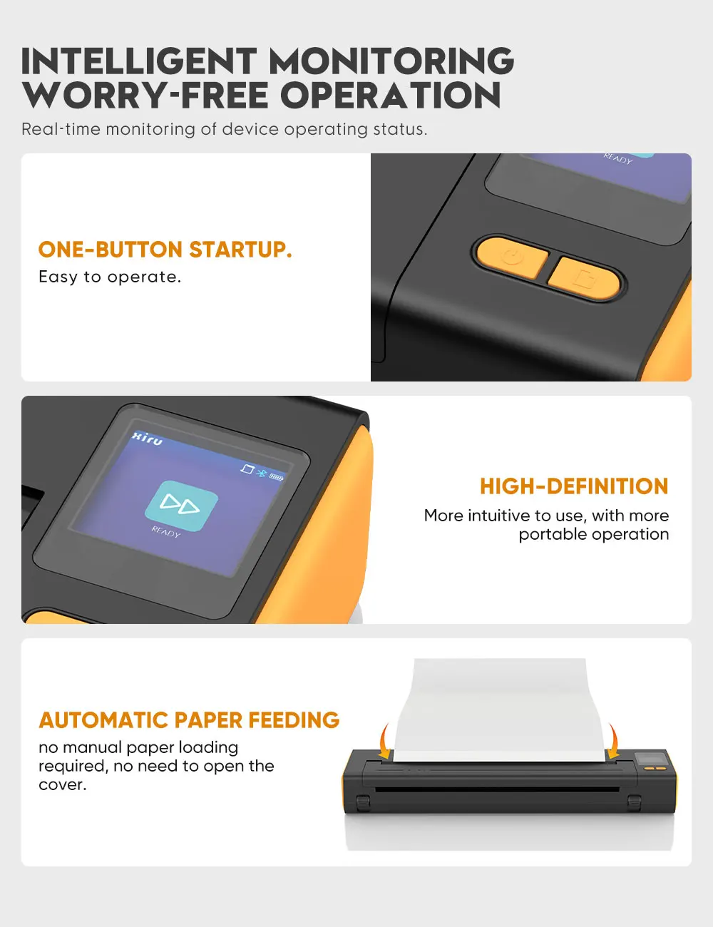 XIRU XR3 Smart Wireless Bluetooth Tattoo Transfer Machine Battery Capacity 2500 mAh Compatible With Android & iOS & Windows
