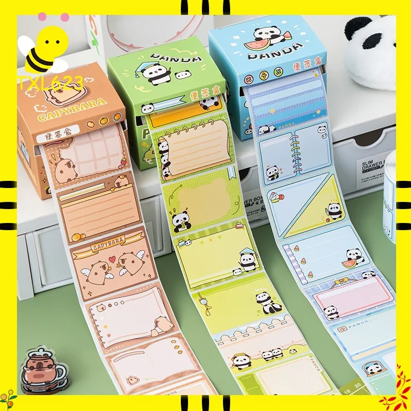 

256 Sheets Pull-Out Cartoons Sticky Notes Pads Posits Stationery Paper Stickers Posted It Memo Notepad Notebook Message Sticker