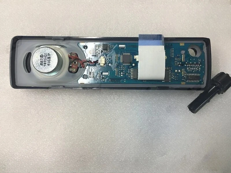Front Panel for Motorola Vehicle Radio GM3688, Including The Head Unit Panel, Face Shell, Ribbon Cable, and LCD Screen