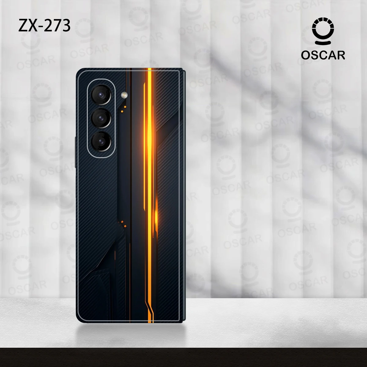Adesivi antigraffio colorati 3M per Samsung Galaxy Z Fold6 5 4 3 2 pellicola protettiva per la copertura della pelle della decalcomania posteriore