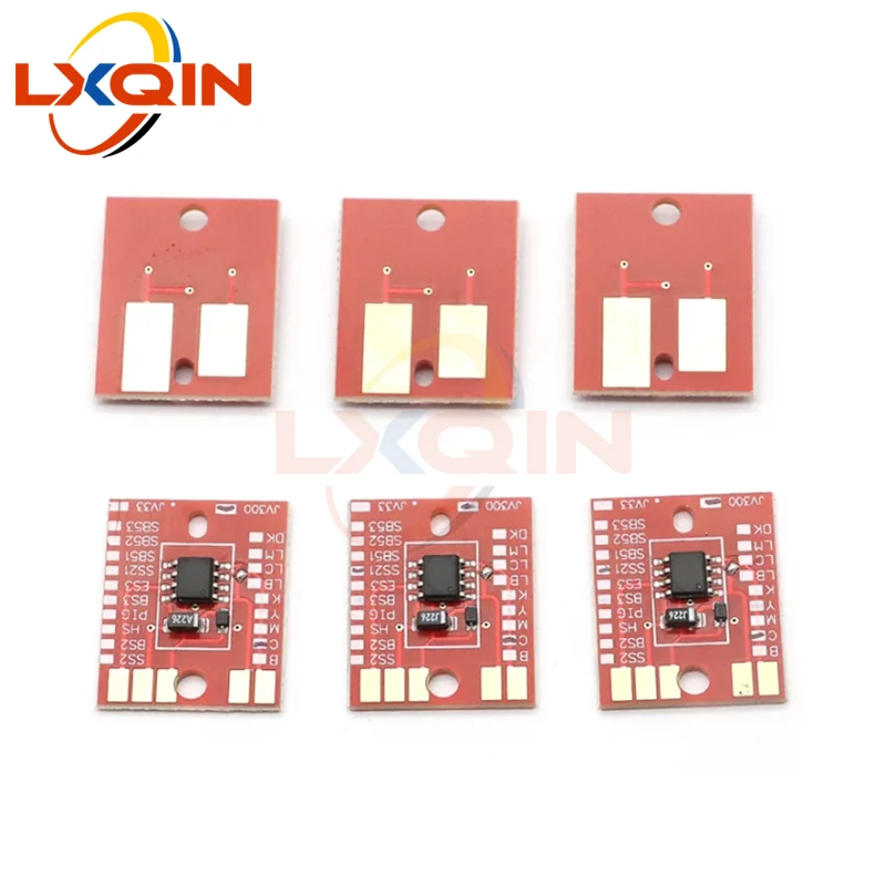 LXQIN ink cartridge SB53 permanent chips for Mimaki jv33 JV150  JV300 plus auto chip solvent printer