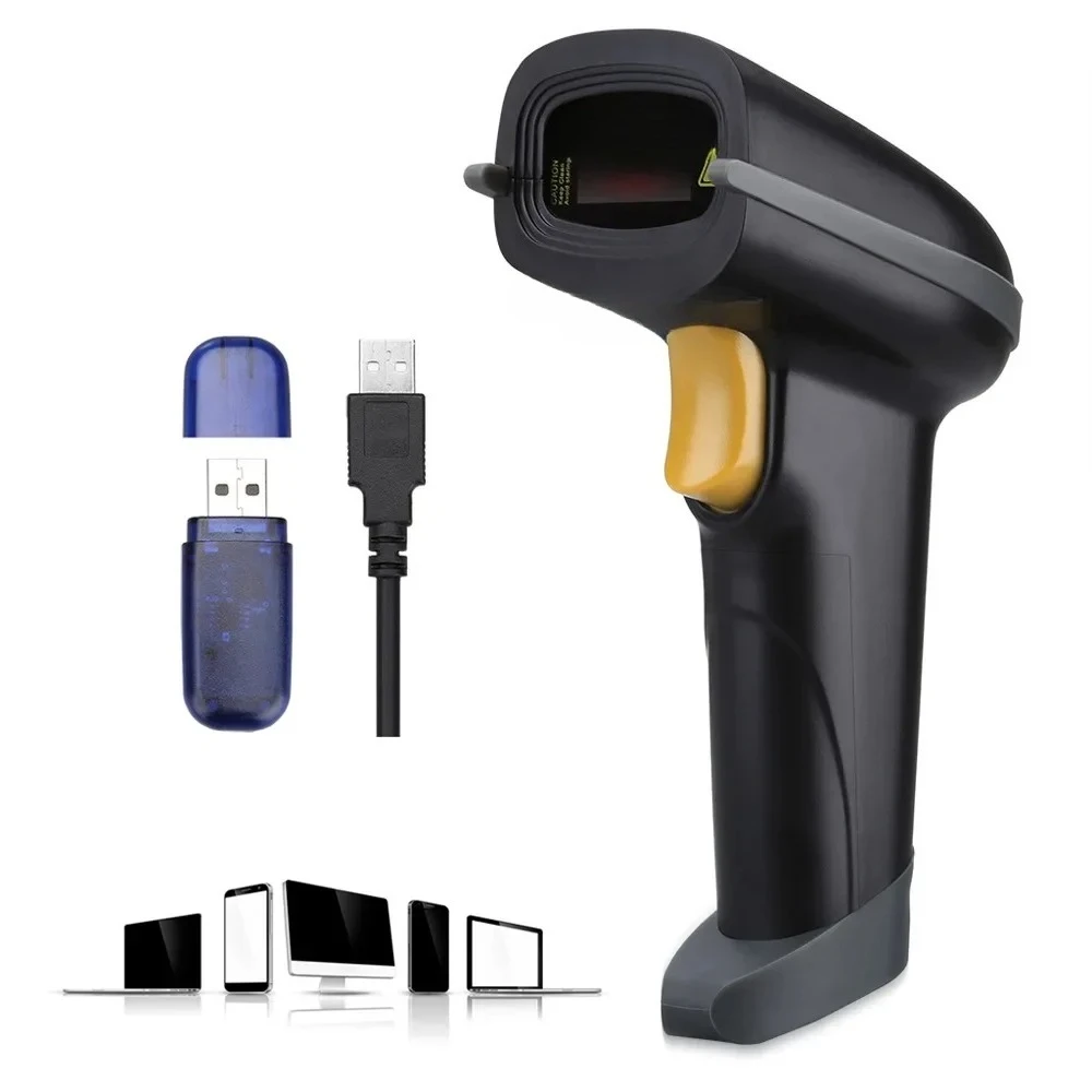 Wireless Bluetooth 1D 2D hand-held scanner Strong signal reception No driver