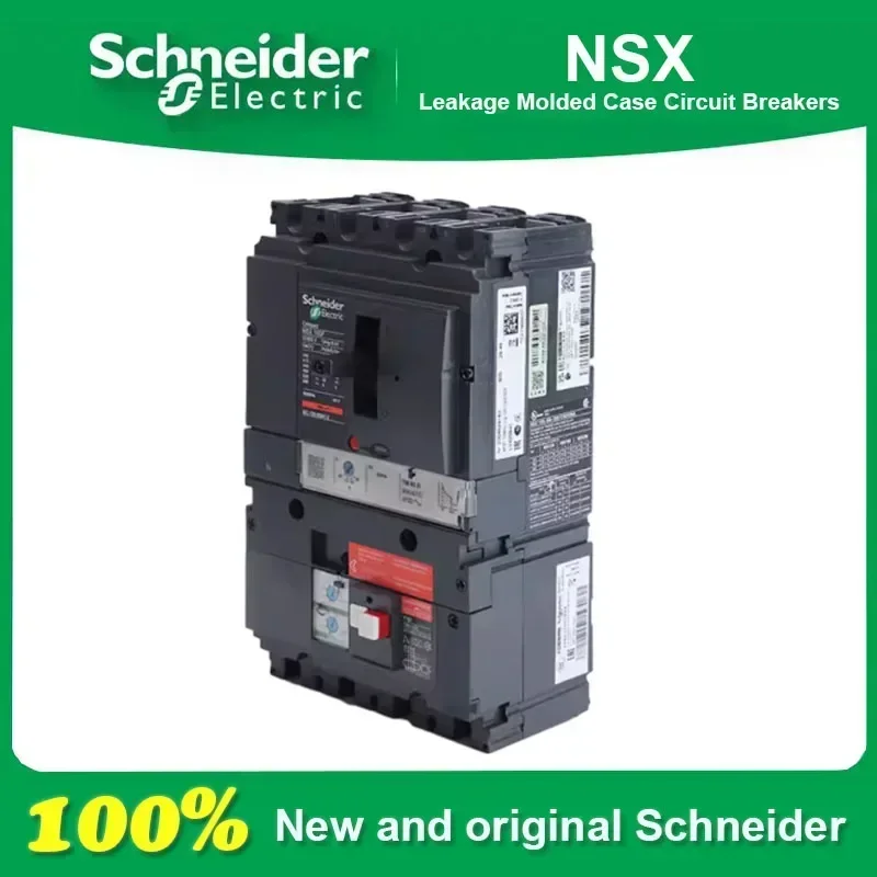 

100% New and Original Schneider Electric NSX 4P 100/160/250/400/630F VIGI Integrated Leakage Molded Case Circuit Breaker