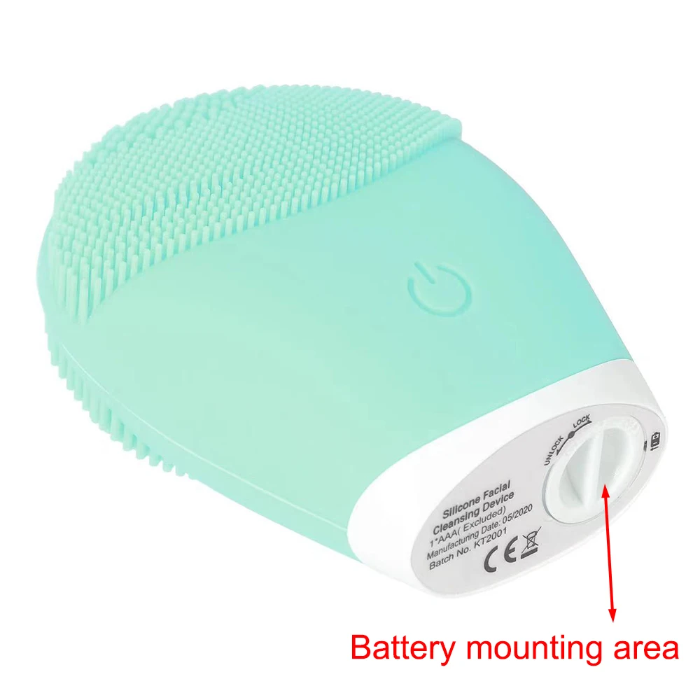 Facial Brush Acoustic Exfoliation Facial Brush Electric Facial Washer Waterproof Electric Silicone Facial Cleanser Massager