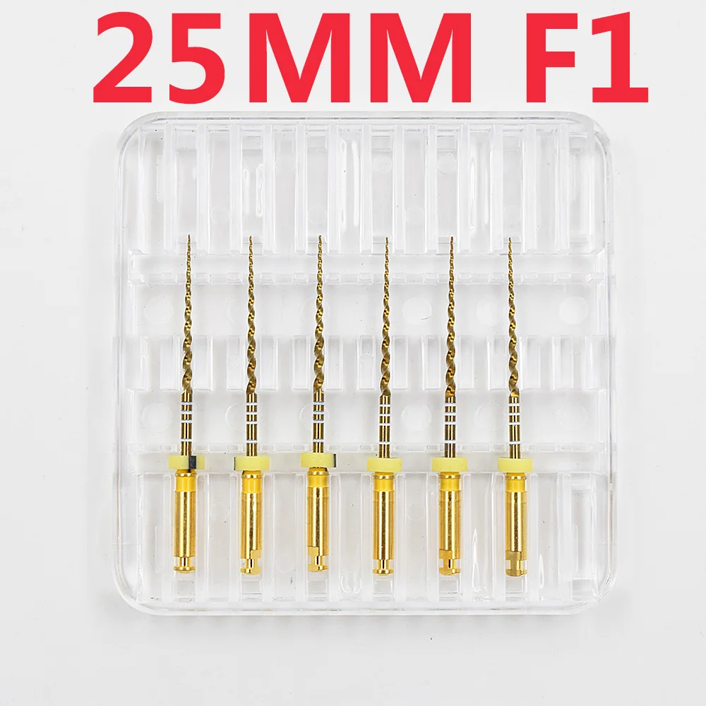 อุปกรณ์เกี่ยวกับฟันทางทันตกรรม niti Golden endodontic Files ขนาด21/25/31mm NICKEL titainium เครื่องมือเกี่ยวกับฟันสินค้าที่ไม่ต้องใช้ศุลกากร