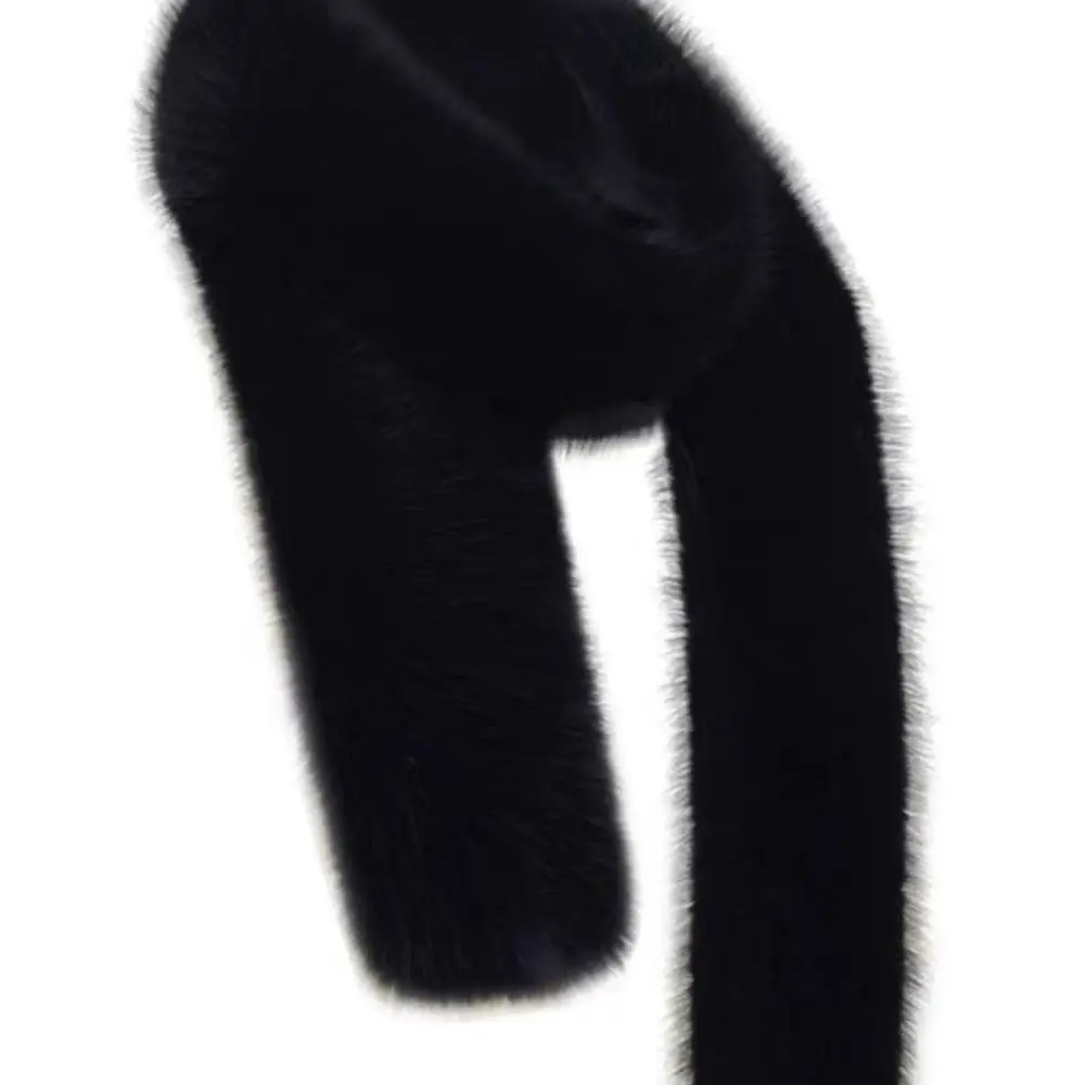 خمر 180 سنتيمتر وهمية الفراء وشاح طويل سميكة لينة شريط طويل وشاح الفراء ديكور السيدات الرقبة أدفأ الأوشحة الطرف