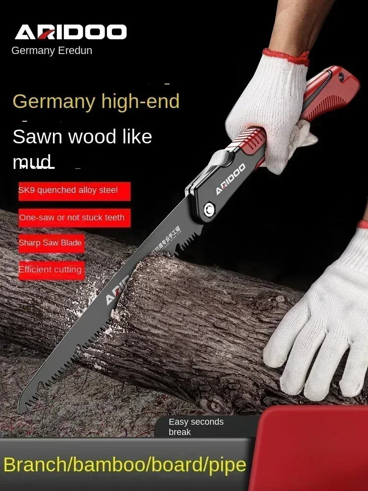 Fast Folding Hand Saw for Tree Cutting and Woodworking