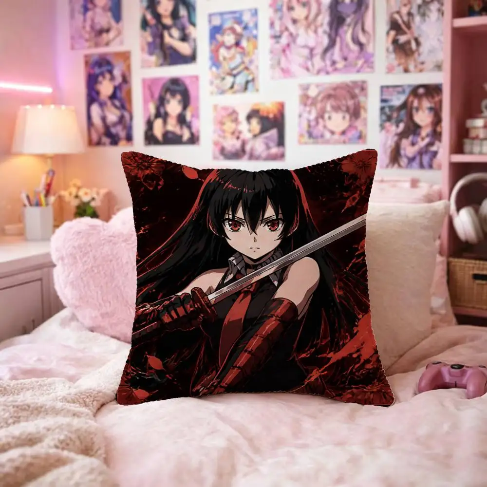 Akame Ga Kill! Pillow Case Fashion Square Pillowcase Bedroom Sofa Room Ins Decoration Leisure