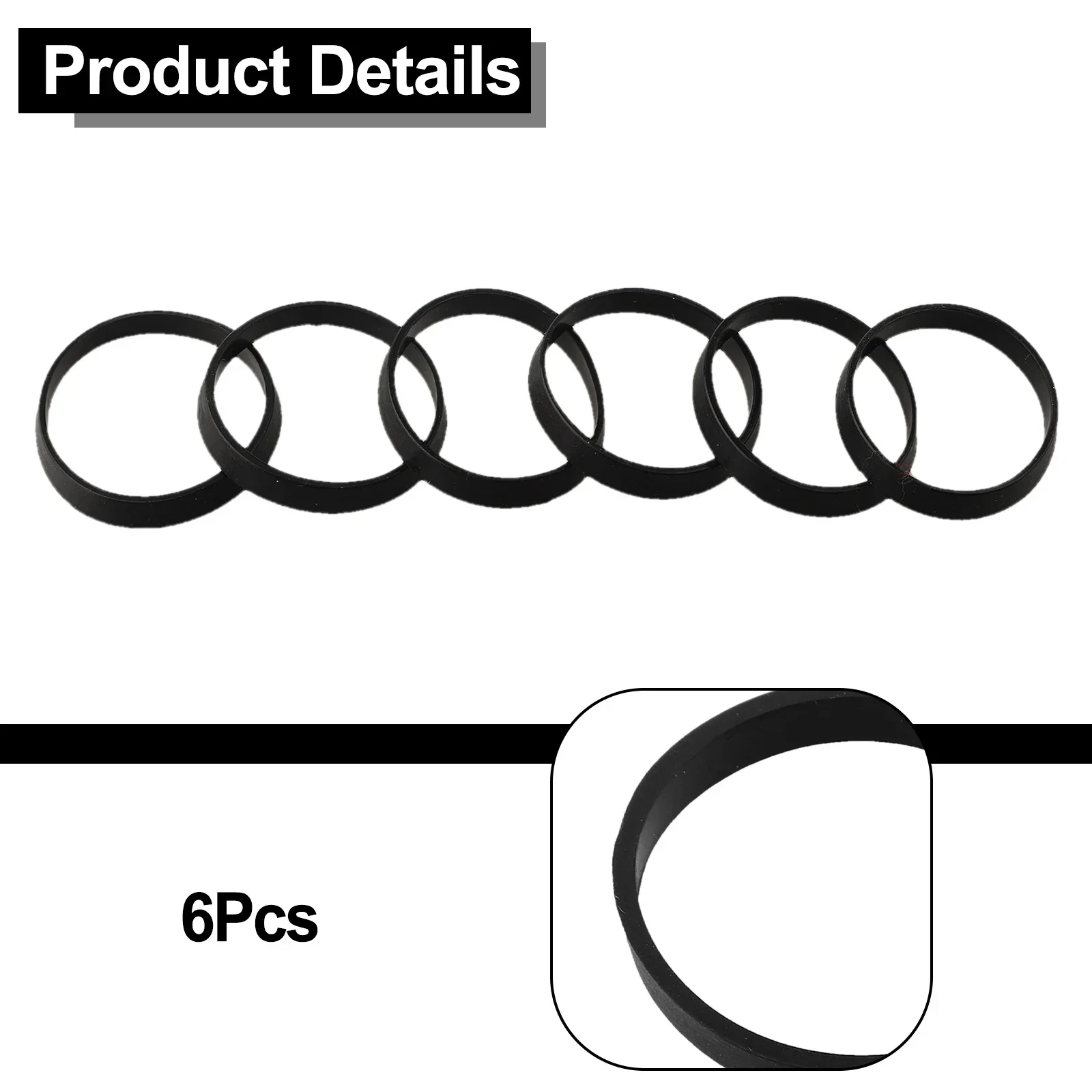 6PCS 40mm Rubber Seal Rubber Washers For Plumbing Sink Pipe Fittings Waste Pipe Ensuring The Integrity Of The Plumbing System