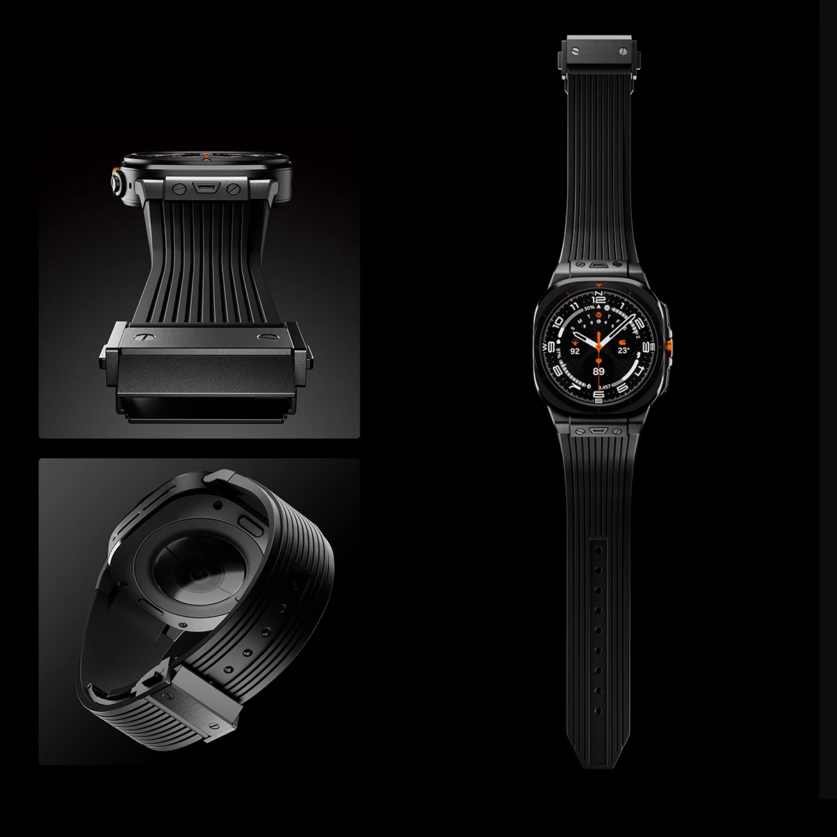 حزام رياضي لساعة سامسونج جالاكسي الترا 2025 47 ملم من الفولاذ المقاوم للصدأ لساعة سامسونج جالاكسي سوار فاخر للغاية