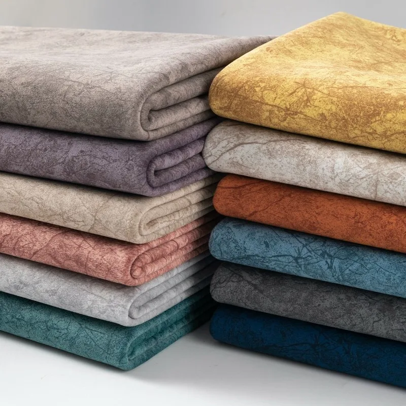 Leather Simulation Printed Soft Cover Hard Cover Sofa Fabric Thickened Velvet Swan Cloth Fabric Home Decorative Material