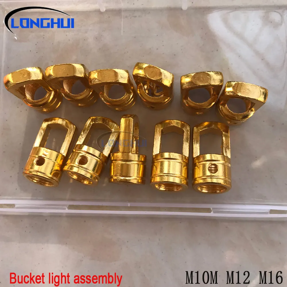 

20 шт. несущих цилиндрических фитингов для светильников с внутренней резьбой M10 M12 M16 - потолочные крепления, закрытые кольцевые крюки, кронштейны-держатели