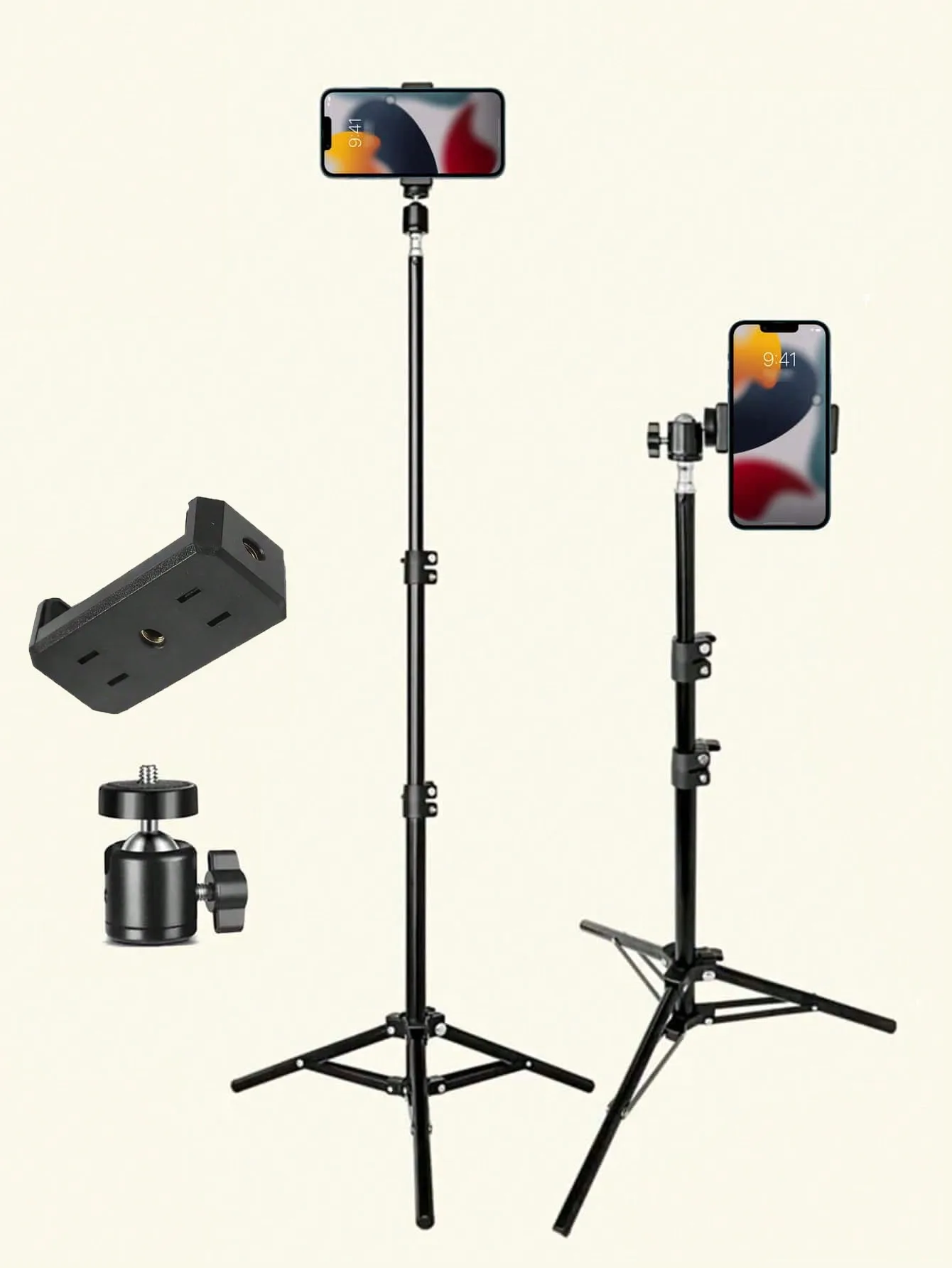 

Lightweight 82.67-Inch Tripod With Selfie Stick And Phone Holder For Video Recording, Photography, And Live Streaming. Comes With Carry Bag - Ideal For Women And Live Streaming. For Summer Vacation, Travel, Outdoor Activities, Live Streaming Tripod Stand
