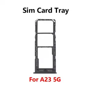 Bilashmart Sim Card Tray Samsung Galaxy A23 4G 5G Slot Holder Adapter Socket Repair Parts