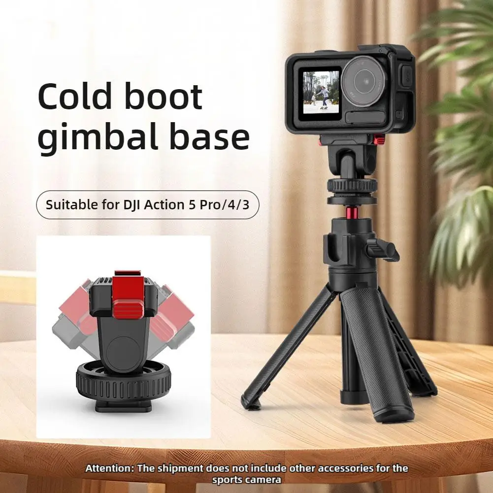 สําหรับ Dji 0smo Action 5 Pro เย็นรองเท้า Quick ฐานกําจัด Stable Quick-release Adapter Mount สําหรับ Dji 0 smo Action 5 Pro Access W7p8