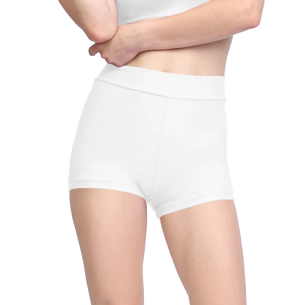 女性用ショーツ ローリブウエストバンド ヨガショーツ シームレススクランチバム ワークアウトジムショーツ ブーティハイストレッチ ランニングショーツ