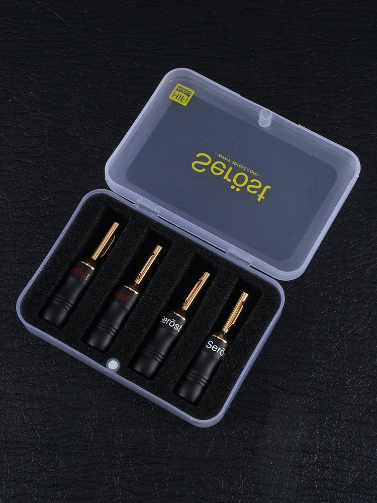 Serost BZ-5 HiFi High-End Audio-Lautsprecherkabel mit Bananensteckern, vergoldete Kupferanschlüsse für Verstärker und Lautsprecher – Detail 5