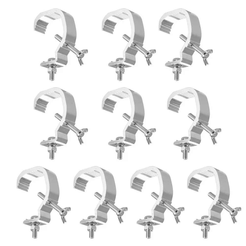 

10pcs/set Aluminum Alloy Stage Light Hook Adjustable Convenient Moving Head Lighting Security Clamp with Rotating Button