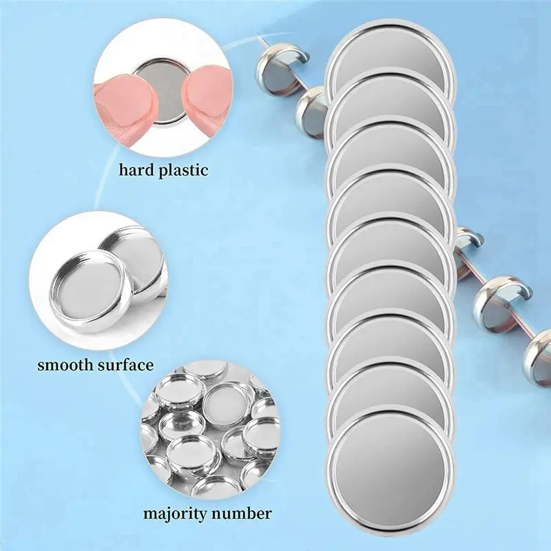 A24I 20 Pieces Gold Discs Binder Rings Plastic Book Binding Discs for Notebook and Planner Scrapbooking (Silver)