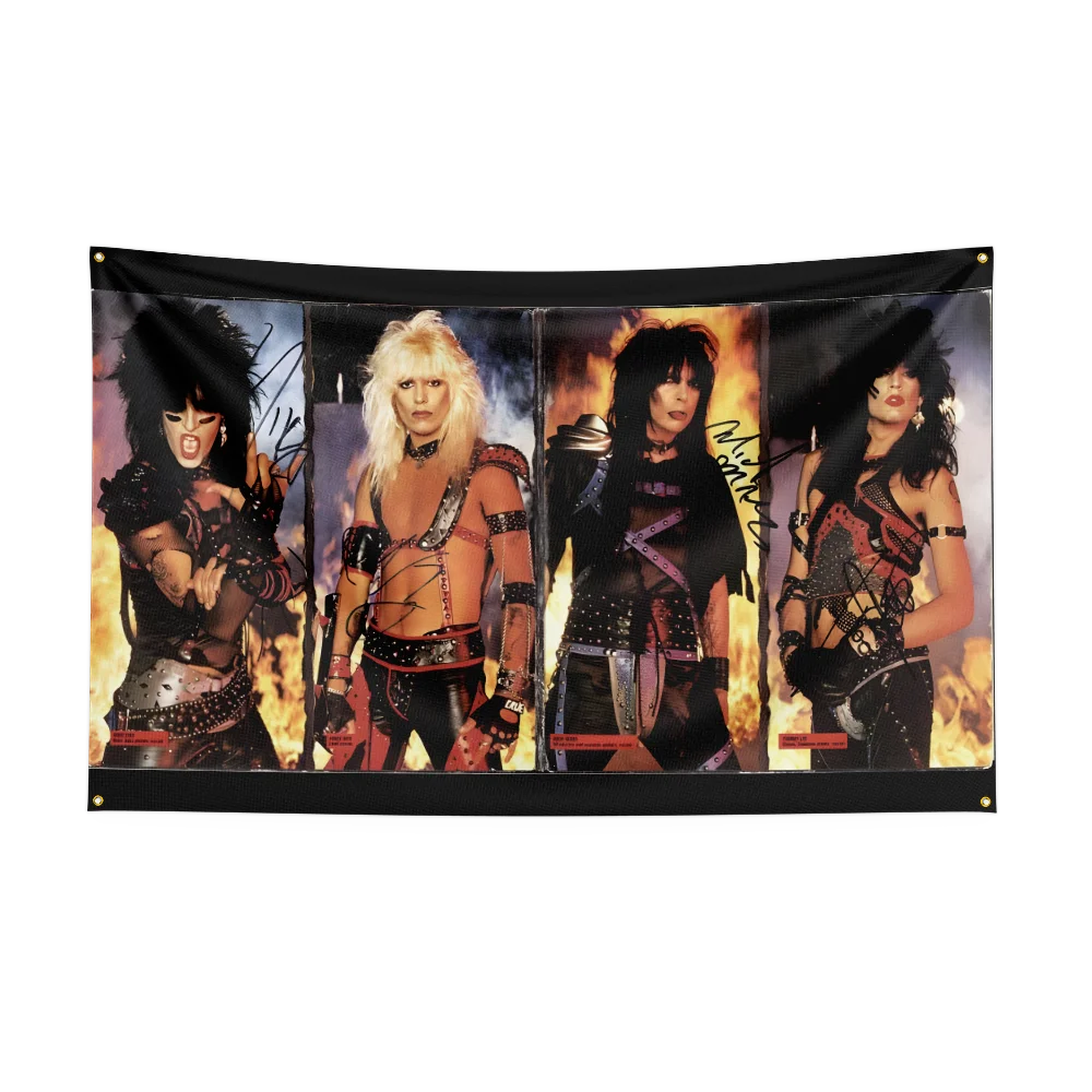 3x5 Ft Heavy Rock Band M-Motleys Flag Polyester Digital Printing Banner for Bedroom Wall Art Out Door Tapestry Decora - Image 4
