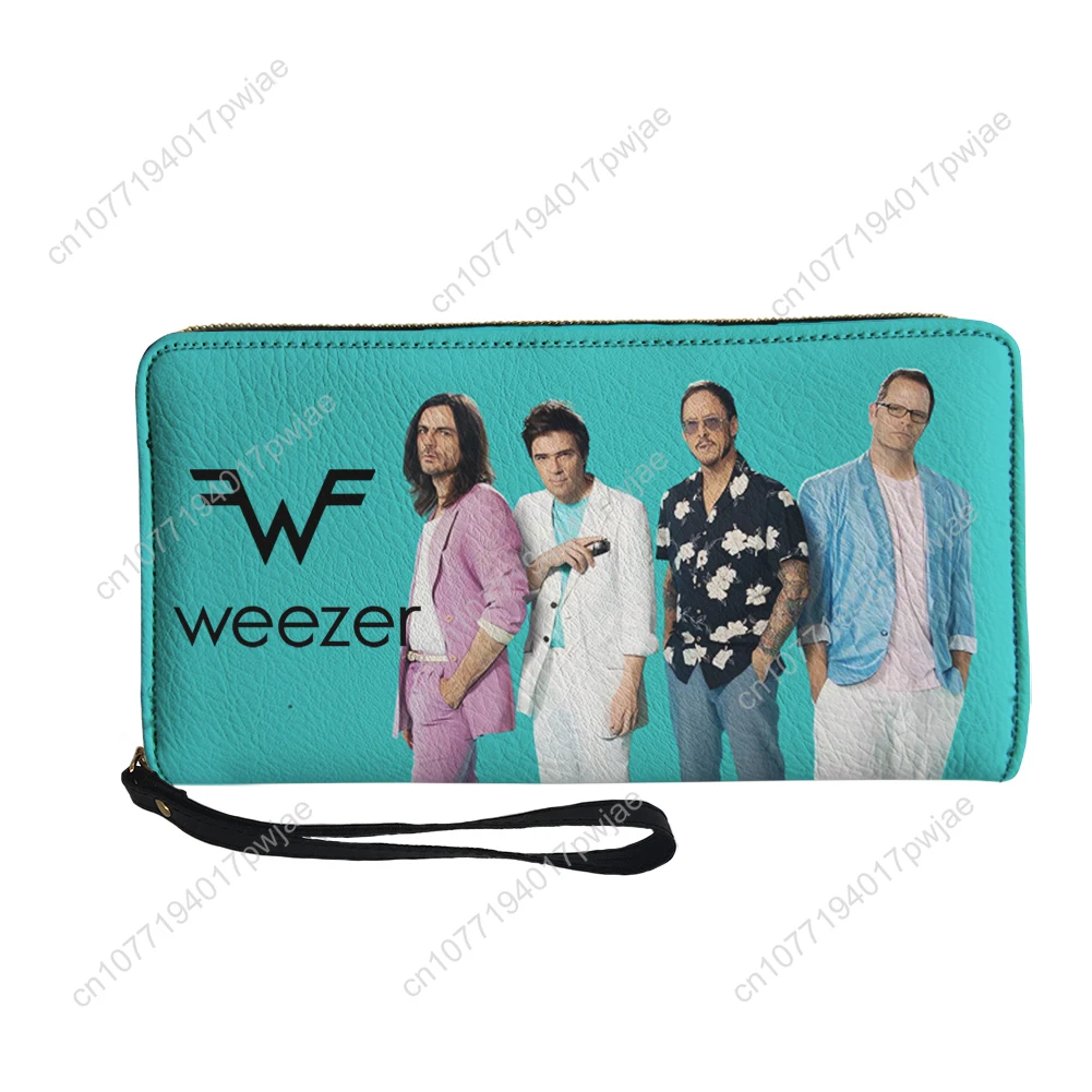 Weezer Rock Band Custom Wallet Purse Sprunki Zipper Long Wallets Double Print  Portable Wallet Gift Bag