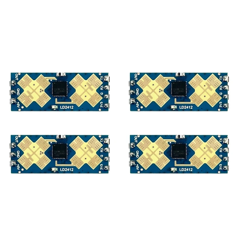 4X Sensor Detection Module 24G Human Presence Sensing Radar Module LD2412 Millimeter Wave Radar Wide Angle